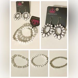 White and silver paparazzi set